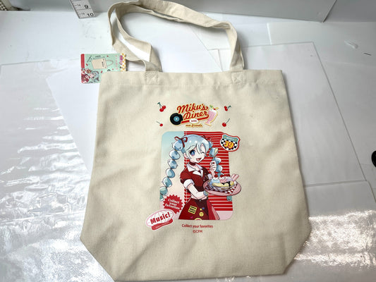 初音ミク ダイナー柄 トートバッグ サイズ 34cm×23cm×11cm タグ付き 10/17