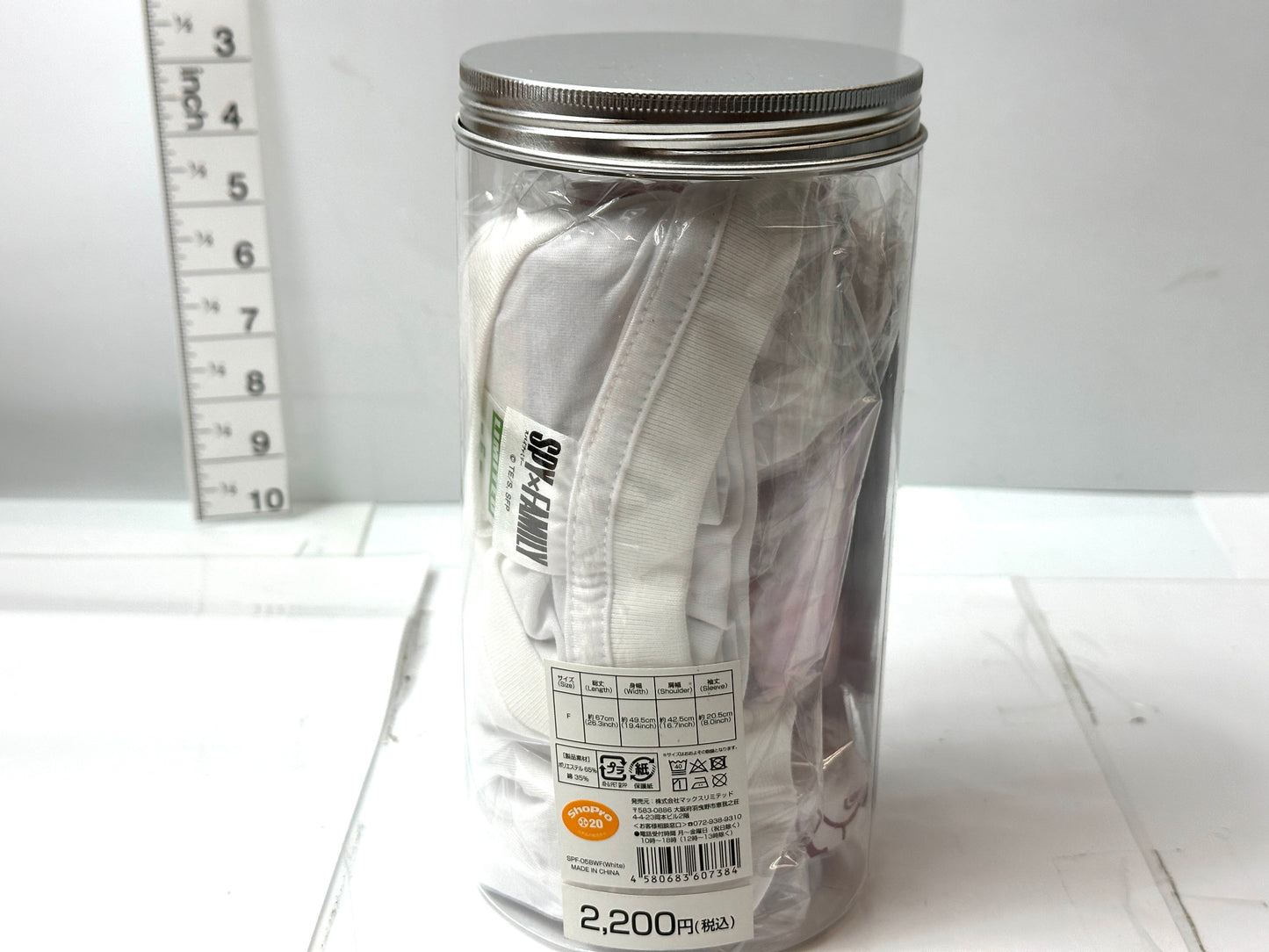 SPY×FAMILY ボトル入りTシャツ アーニャ ver./ホワイト Freeサイズ 11/10