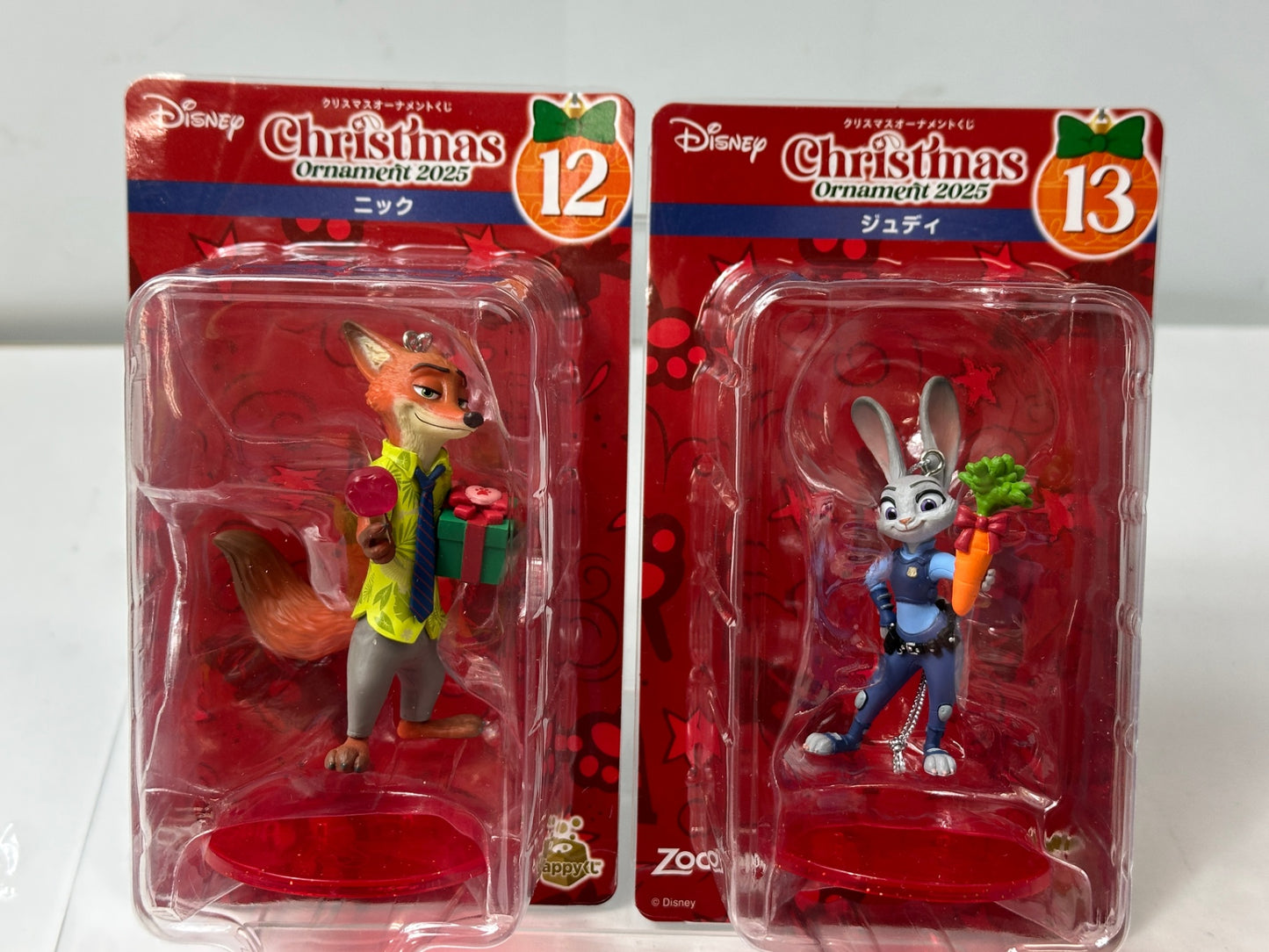 ディズニー クリスマスオーナメント くじ ニック＆ジュディ セット フィギュア 12/1