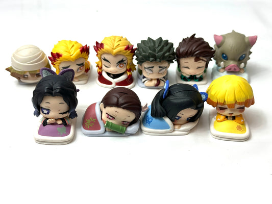 現状品 鬼滅の刃 おねむたん 10個 まとめセット フィギュア 煉獄杏寿郎 竈門炭治郎 胡蝶しのぶ  嘴平伊之助 他 2/16