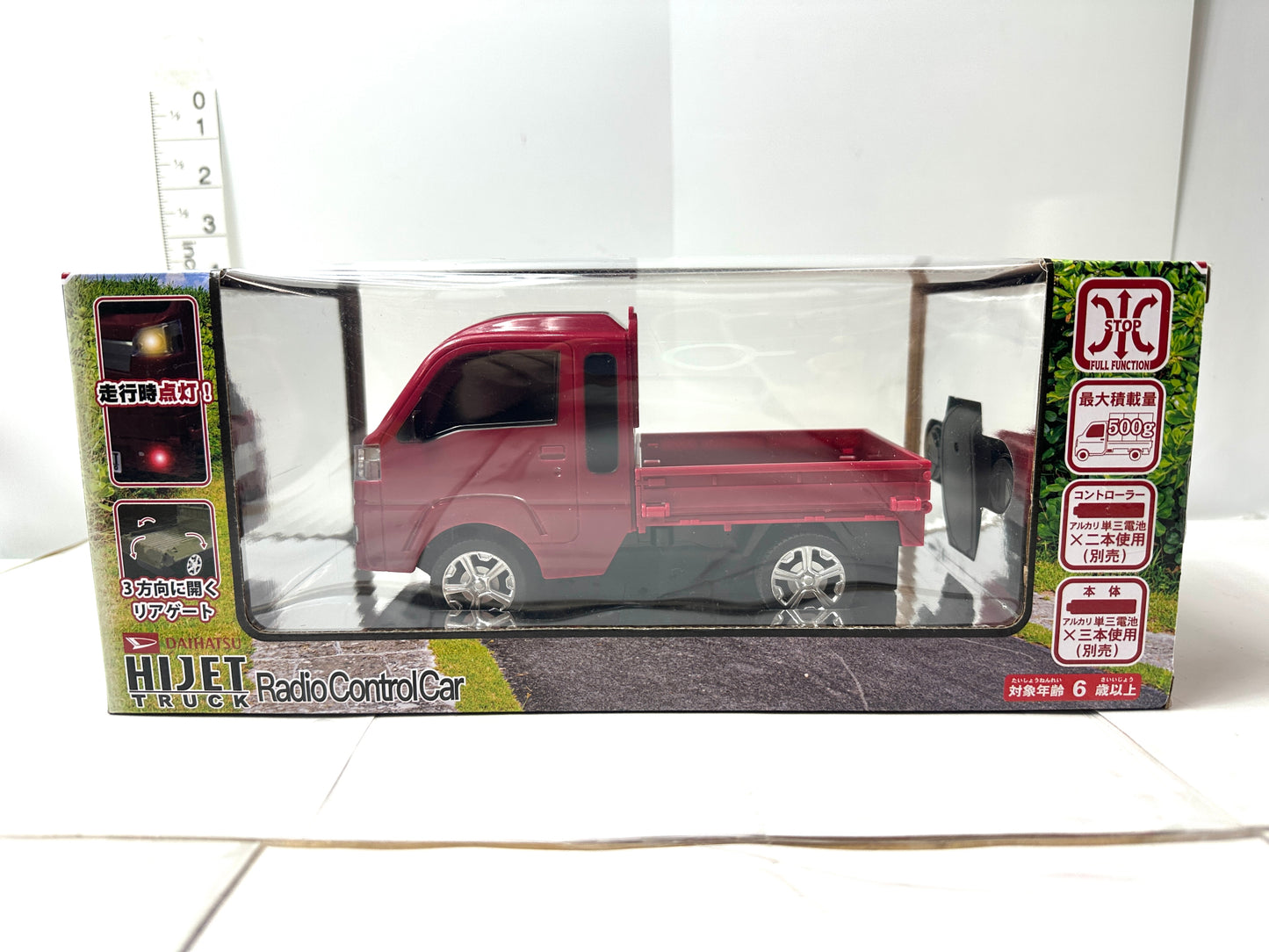 DAIHATU HIJEET ハイゼット ラジコン RCカー 走行時 ヘッドライトが点灯 赤 12/8
