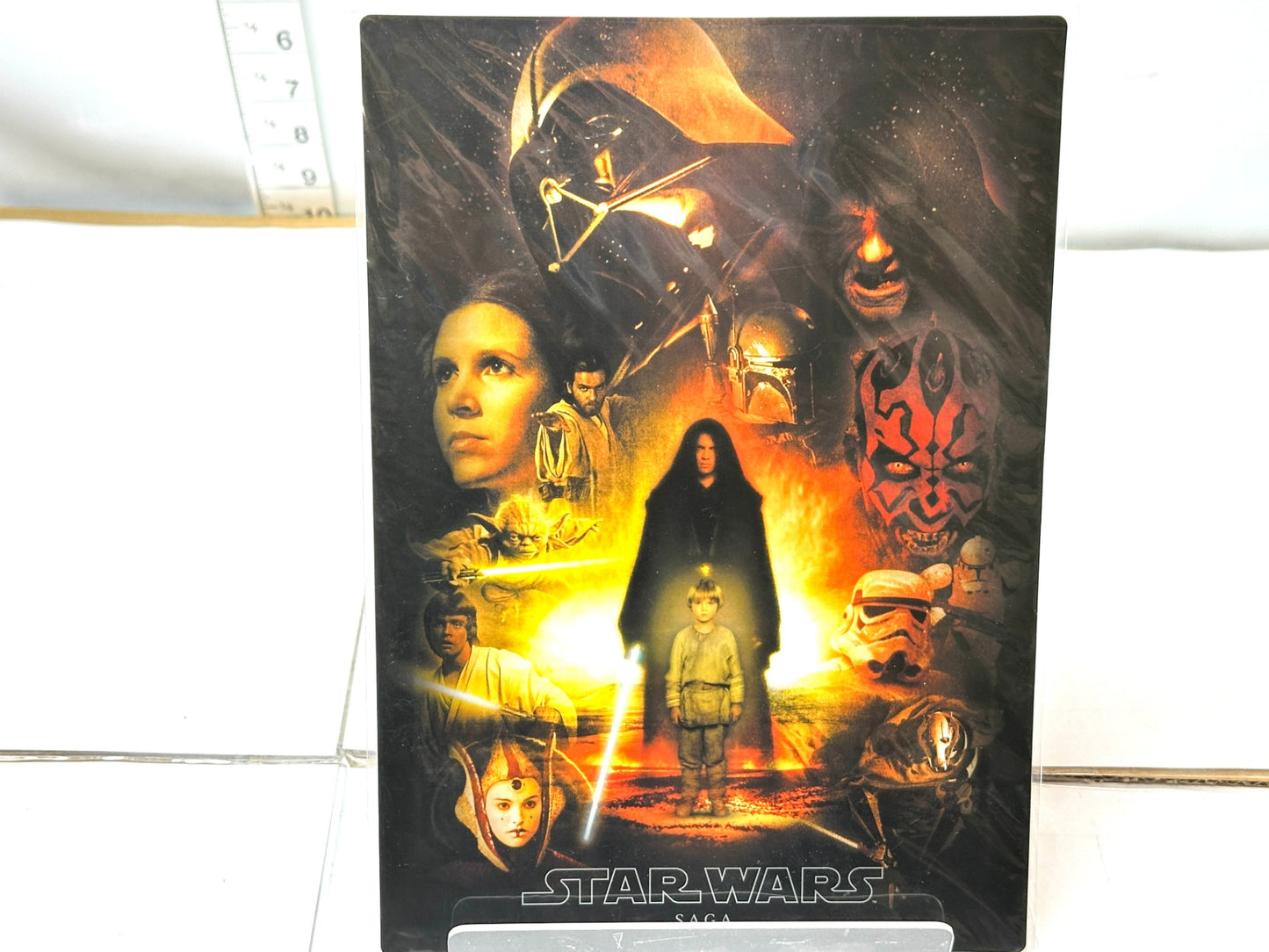 スター・ウォーズ 下敷き 4枚セット EP1ファントム・メナス/EP2クローンの攻撃/EP3シスの復讐/スター・ウォーズ サーガ 12/19