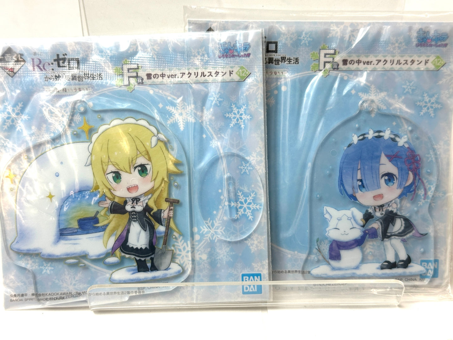 一番くじ Re:ゼロから始める異世界生活 F賞 雪の中ver.アクリルスタンド 全12種コンプリートセット 11/10