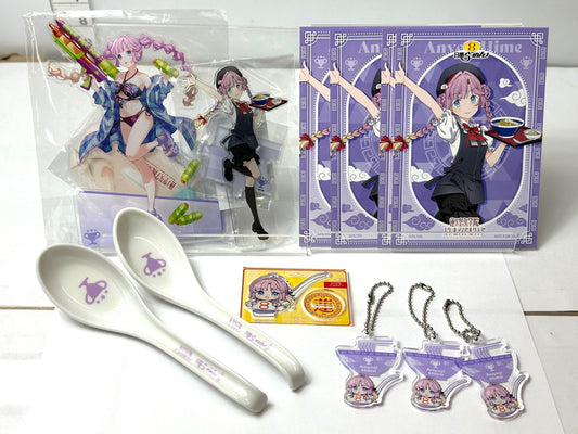 蓮ノ空女学院 スクールアイドルクラブ 8番らーめん コラボ 安養寺姫芽 まとめセット アクリルスタンド アクスタ ポストカード アクリルキーチェーン レンゲ 12/11