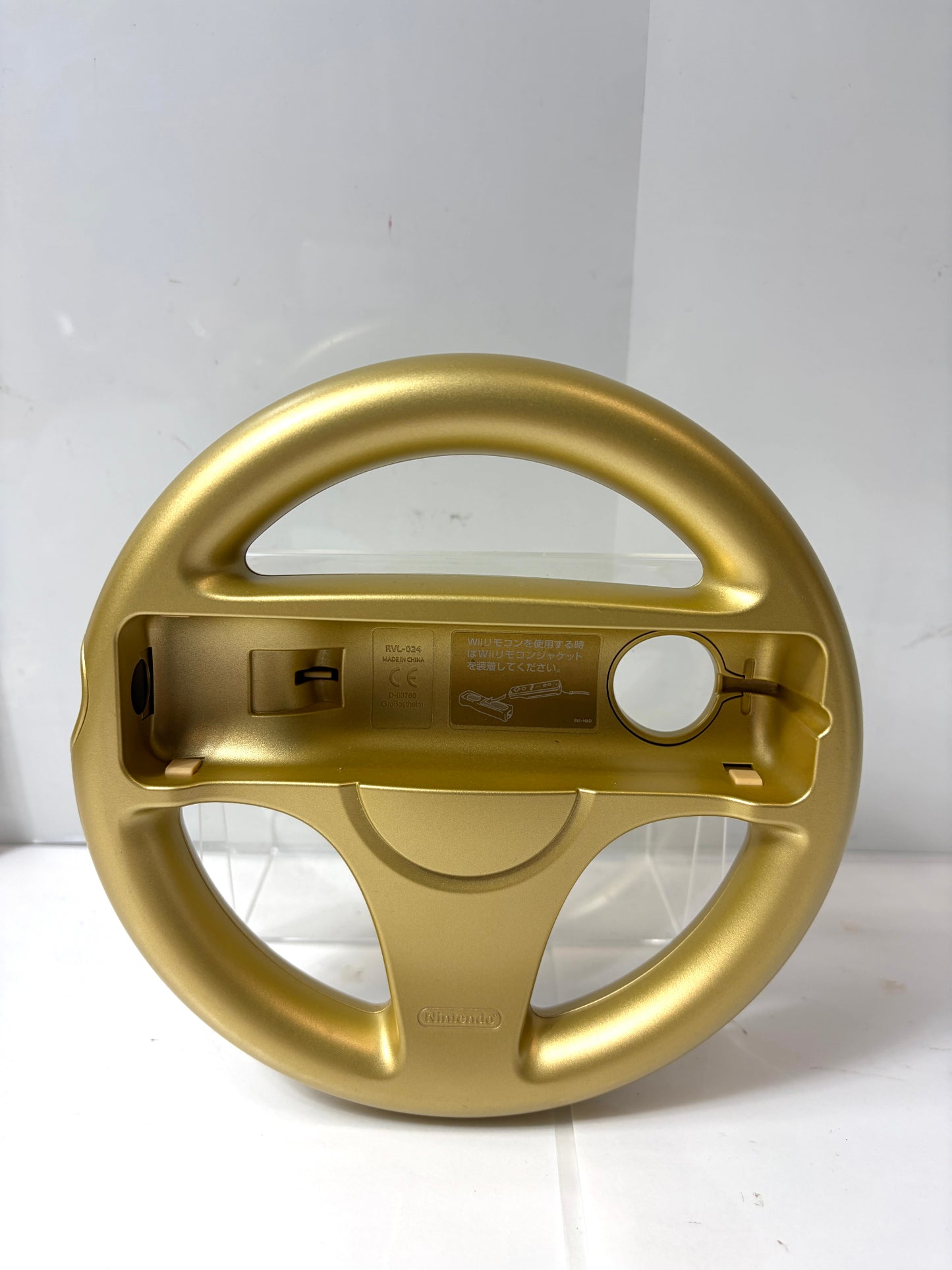 【Nintendo club】任天堂 Wiiハンドル マリオカート 金色 ゴールド RVL-024 純正 ライセンス品
