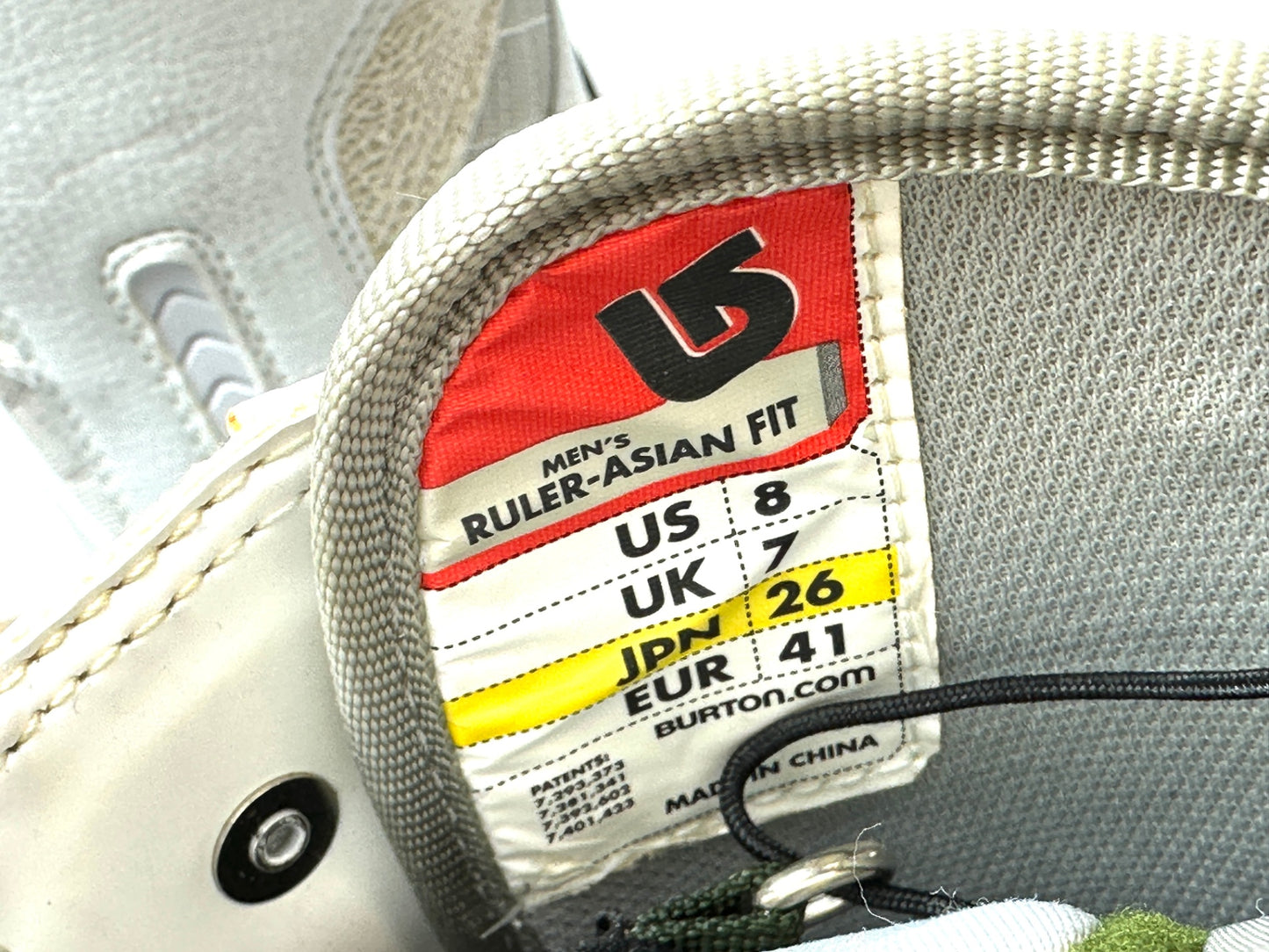 現状品 Burton バートン RULER ルーラー mprint 2メンズ スノーボード ブーツ 26cm ホワイト 12/23