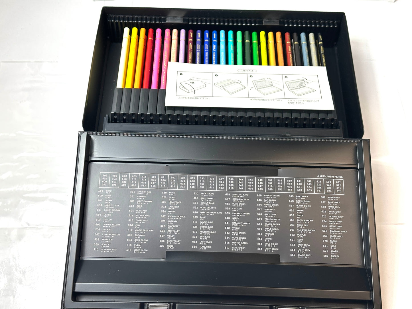 未使用品 uni CORORED PENCIL 100 三菱鉛筆 ユニカラー 色鉛筆 100色 10/21