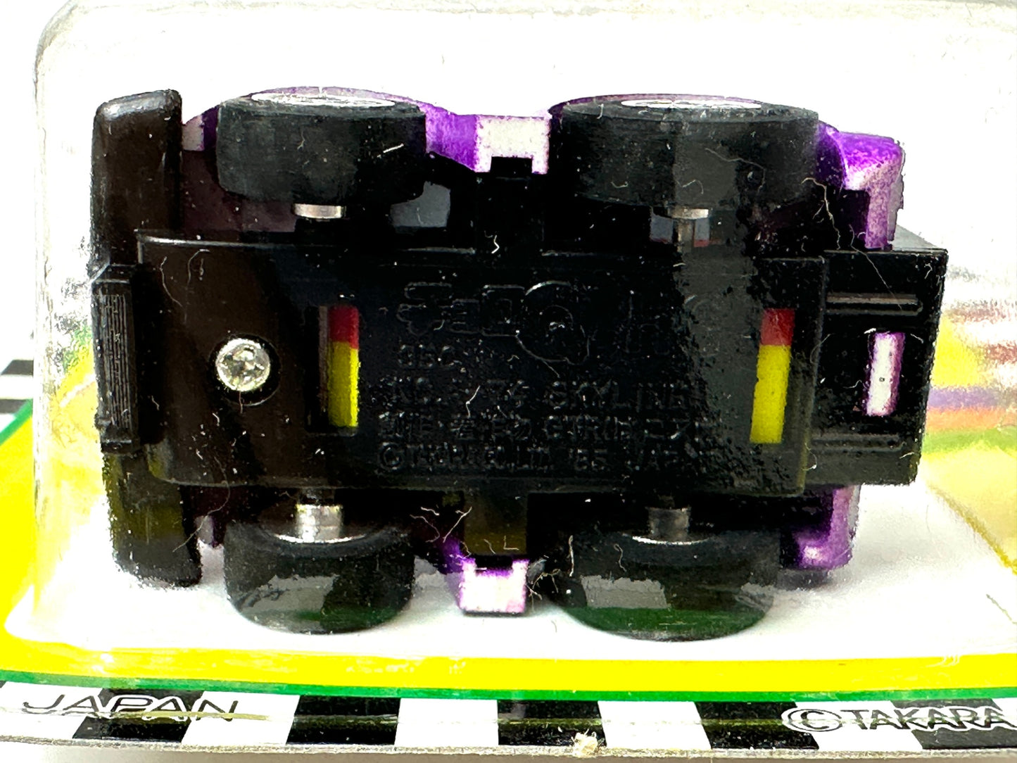 タカラ チョロＱ HG 日産 スカイライン GT-R ケンメリ赤 R8 ターボ 緑 ハコスカ パープル 3個セット 日本製 ミニカー 11/27