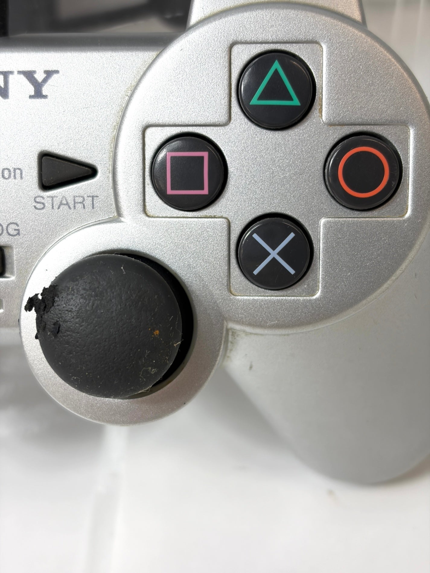 SONY PS2 純正 DUALSHOCK 2 デュアルショック2 サテン・シルバー SCPH-10010