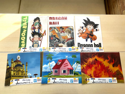 一番くじ ドラゴンボール EX 孫悟空修業編 J賞 ビジュアルシート 全6種コンプリートセット