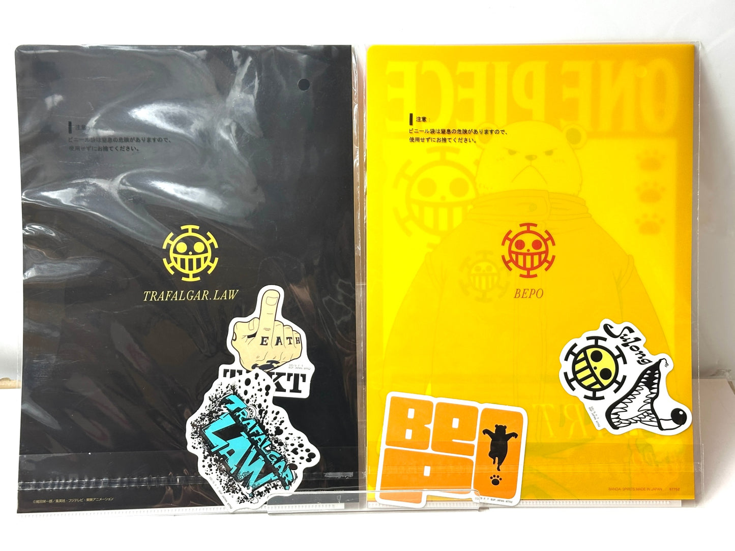 一番くじ ワンピース The Unbreakable Law J賞 クリアファイル＆ステッカー 全10種コンプリートセット 12/18