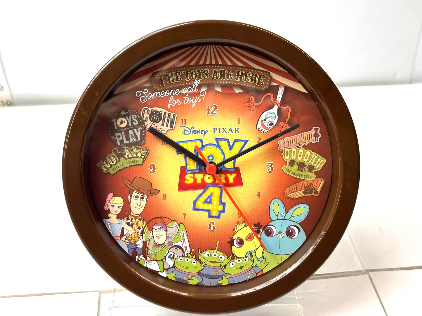開封済み未使用品 一番くじ トイ・ストーリー4 B賞 デザインクロック ディズニー・ピクサー 時計 12/8