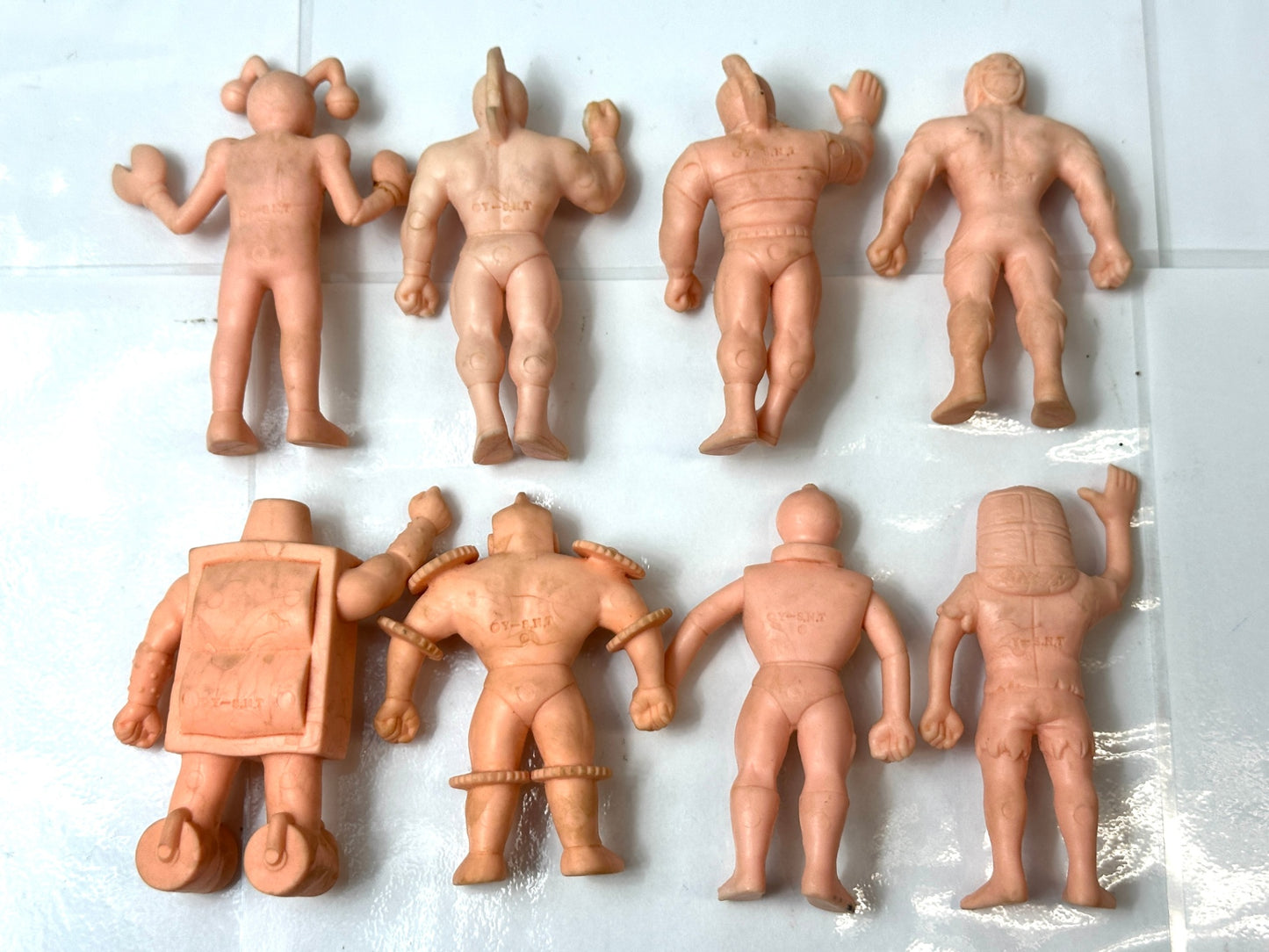 現状品 丸越 キン肉マン デカ消し キン消し 25個セット ミートくん ウルフマン ザ・ニンジャ スプレー魔人 銅ベルマン 他 10/24