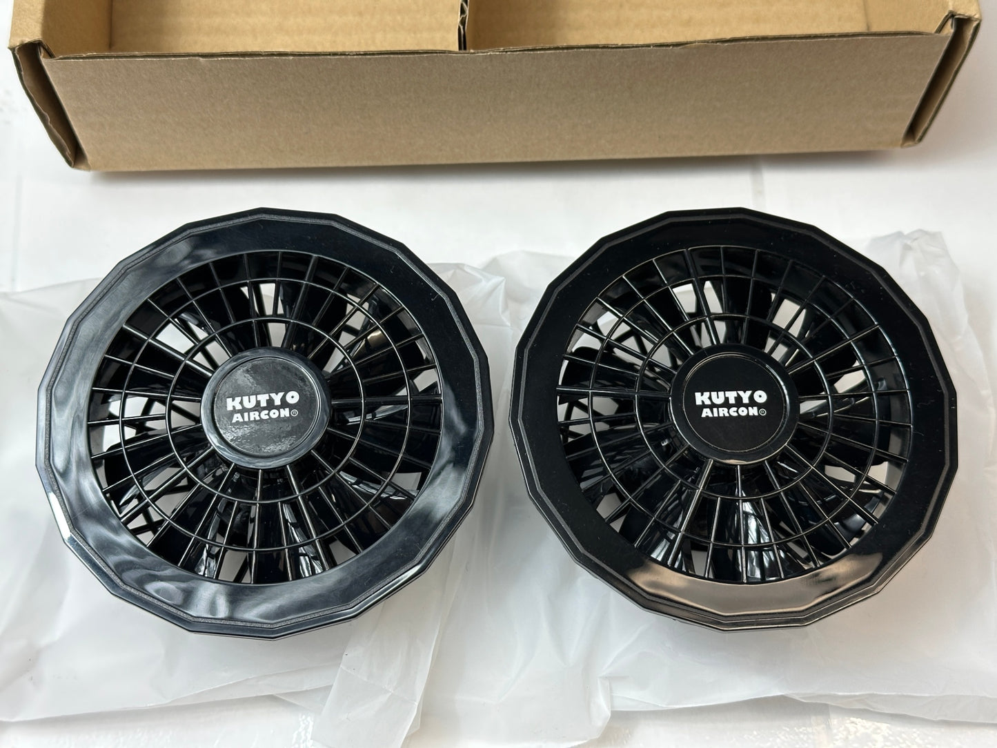 BRAIN ブレイン 胸スイッチ式空調ベスト フルハーネス対応 空調服 ネイビー サイズ:M-L 風量 3段階切替＆ファン 9/16