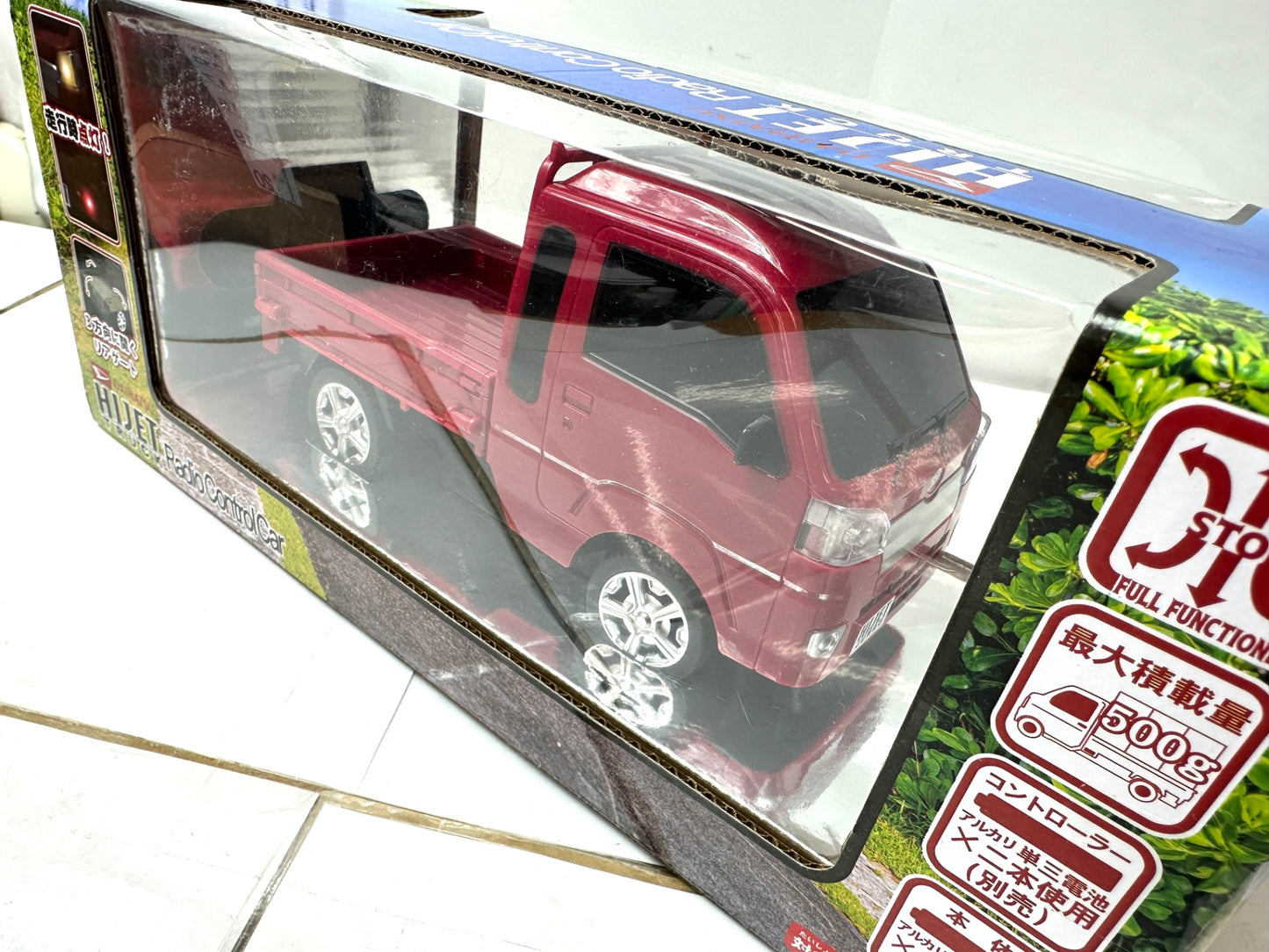 DAIHATU HIJEET ハイゼット ラジコン RCカー 走行時 ヘッドライトが点灯 赤 12/8