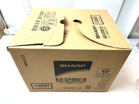 現状品 シャープ KS-CF05C-B  2021年製 3合炊き 炊飯器 ジャー ブラック 10/31