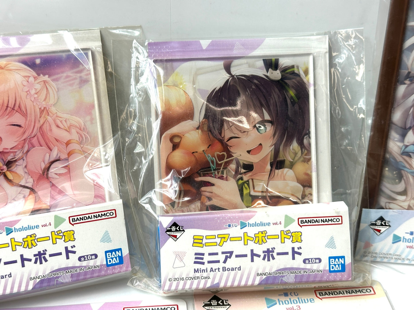 一番くじ hololive ホロライブ グッズ まとめセット ミニアートボード アクリルスタンド クリアツインチャーム フレームスタンド 9/5