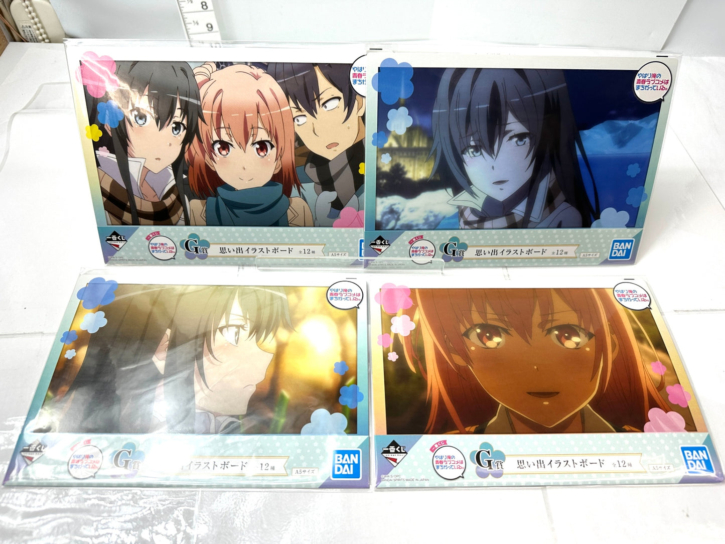 一番くじ やはり俺の青春ラブコメはまちがっている。G賞 思い出イラストボード 全12種コンプリート 由比ヶ浜結衣 雪ノ下雪乃 比企谷八幡 一色いろは﻿ 11/7