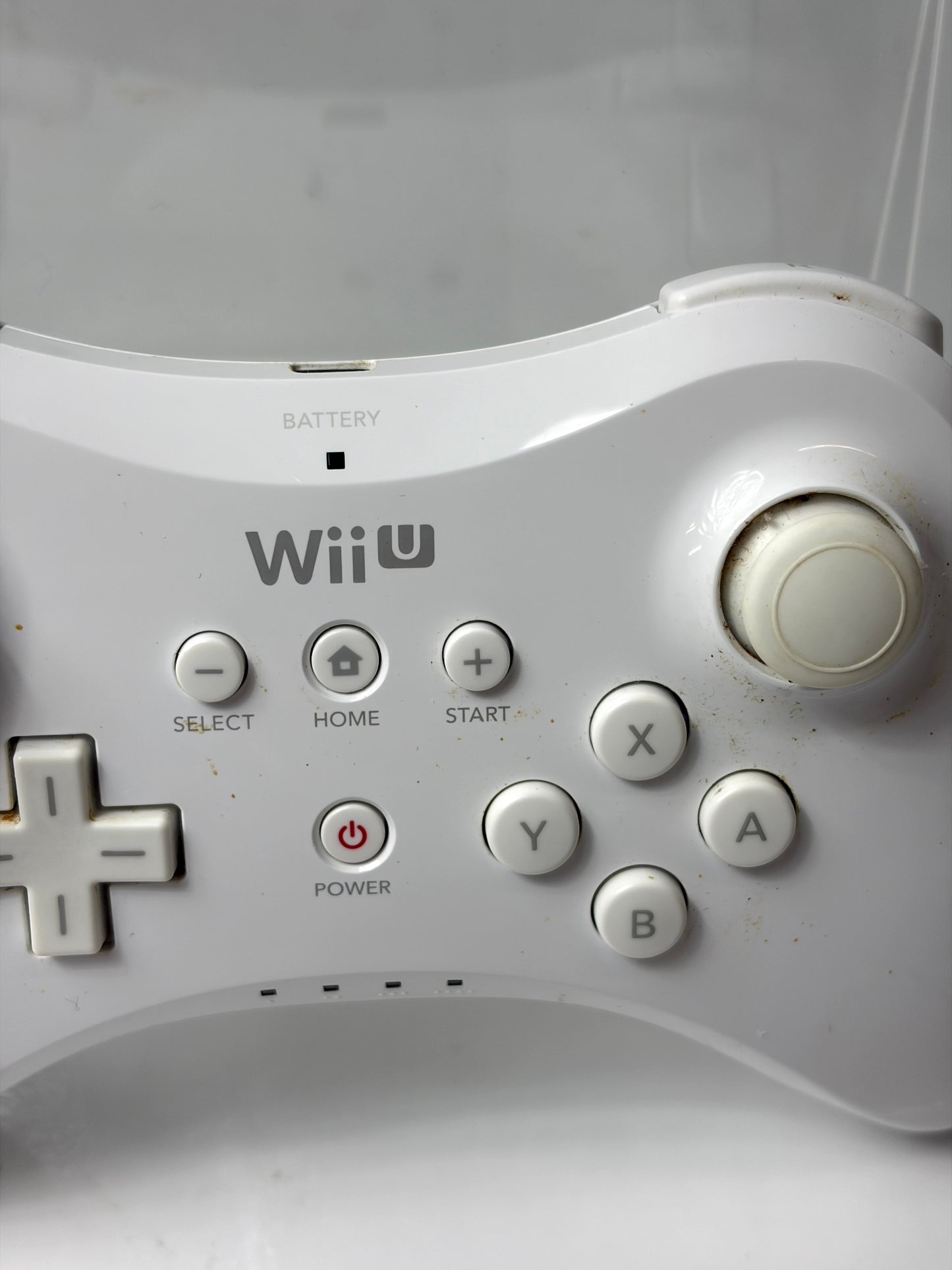 任天堂 Wii U PRO コントローラー ホワイト WUP-005　コントローラーのみ