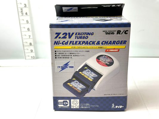 開封済み・未使用品 タイヨー 7.2V ニッカドフレックスパック＆充電器セット ラジコン RC 11/28