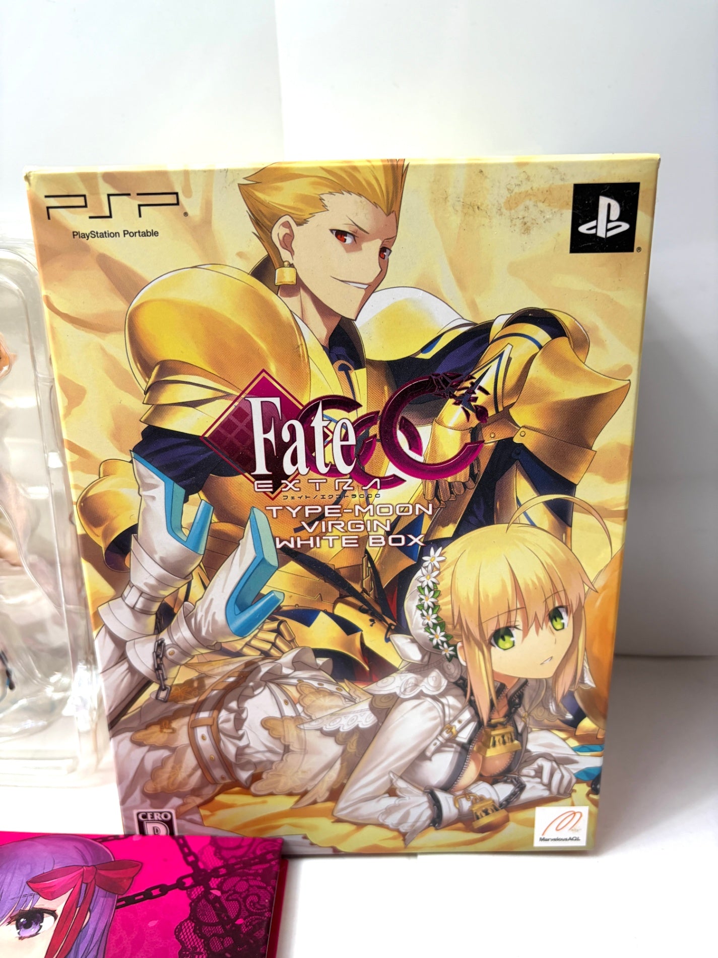 PSP Fate/EXTRA CCC Type-Moon Virgin White Box 【figma セイバー・ブライド同梱】 フェイト エクストラ 限定版
