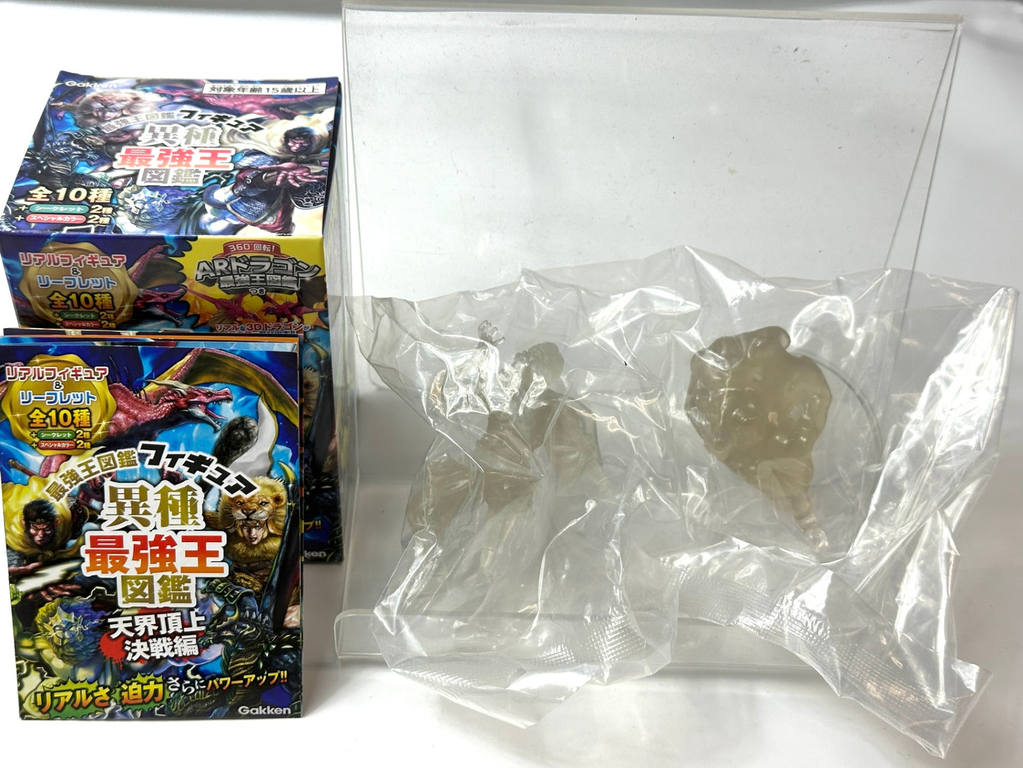 内装未開封品 学研 異種最強王図鑑 フィギュア 天界頂上決戦編 6個セット ゼウス ヘラクレス フェルンゲシュ 孫悟空  2/16