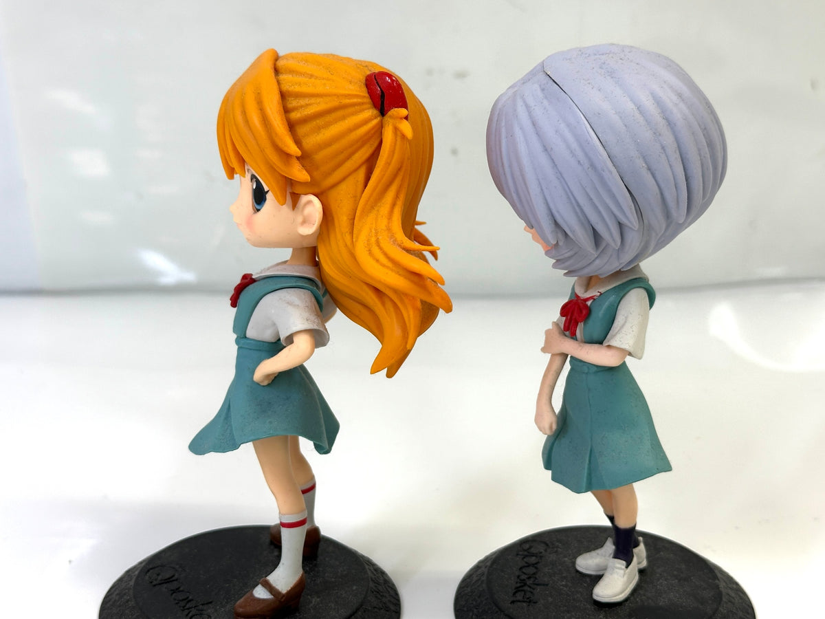 現状品 バンプレスト Q posket エヴァンゲリオン 5個セット 渚カヲル 式波・アスカ・ラングレー 真希波・マリ・イラストリアス 綾波レイ フィギュア 9/14