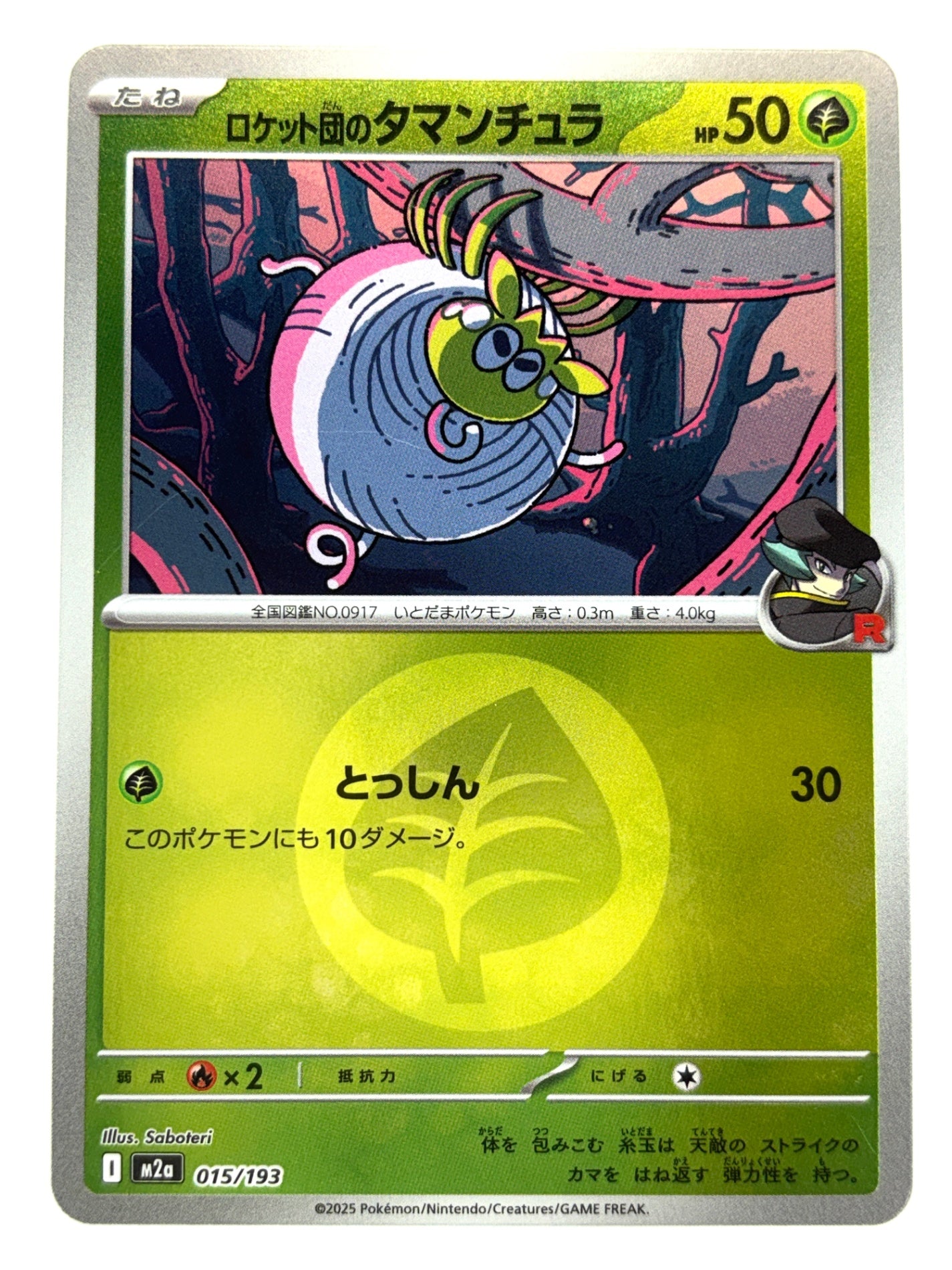 015/193 ミラー)ロケット団のタマンチュラ(エネルギー柄)