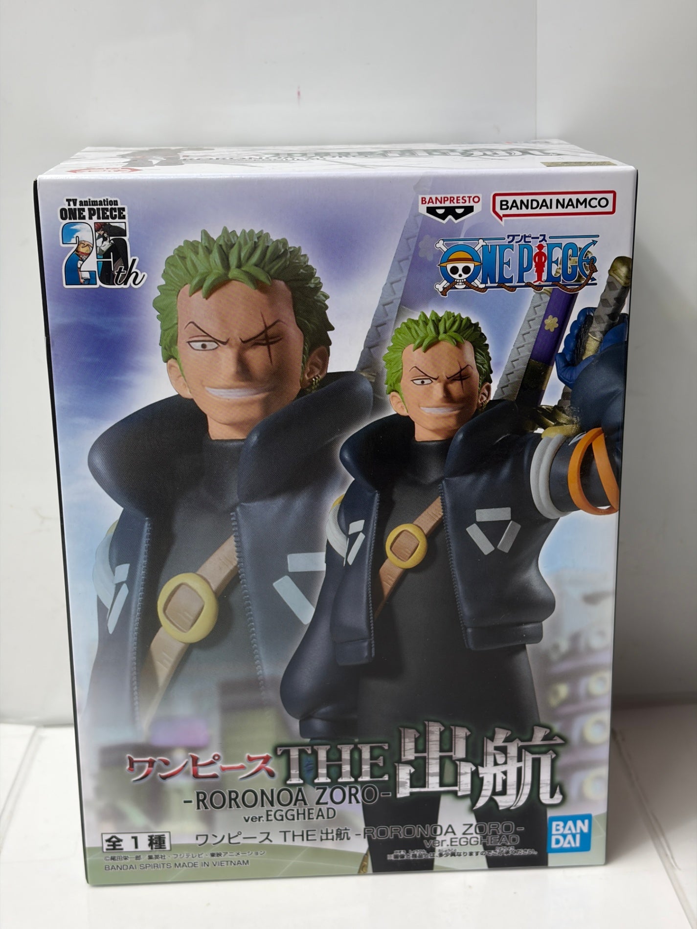 ワンピース ゾロ THE出航 エッグヘッド編 フィギュア 25th 記念 プライズ