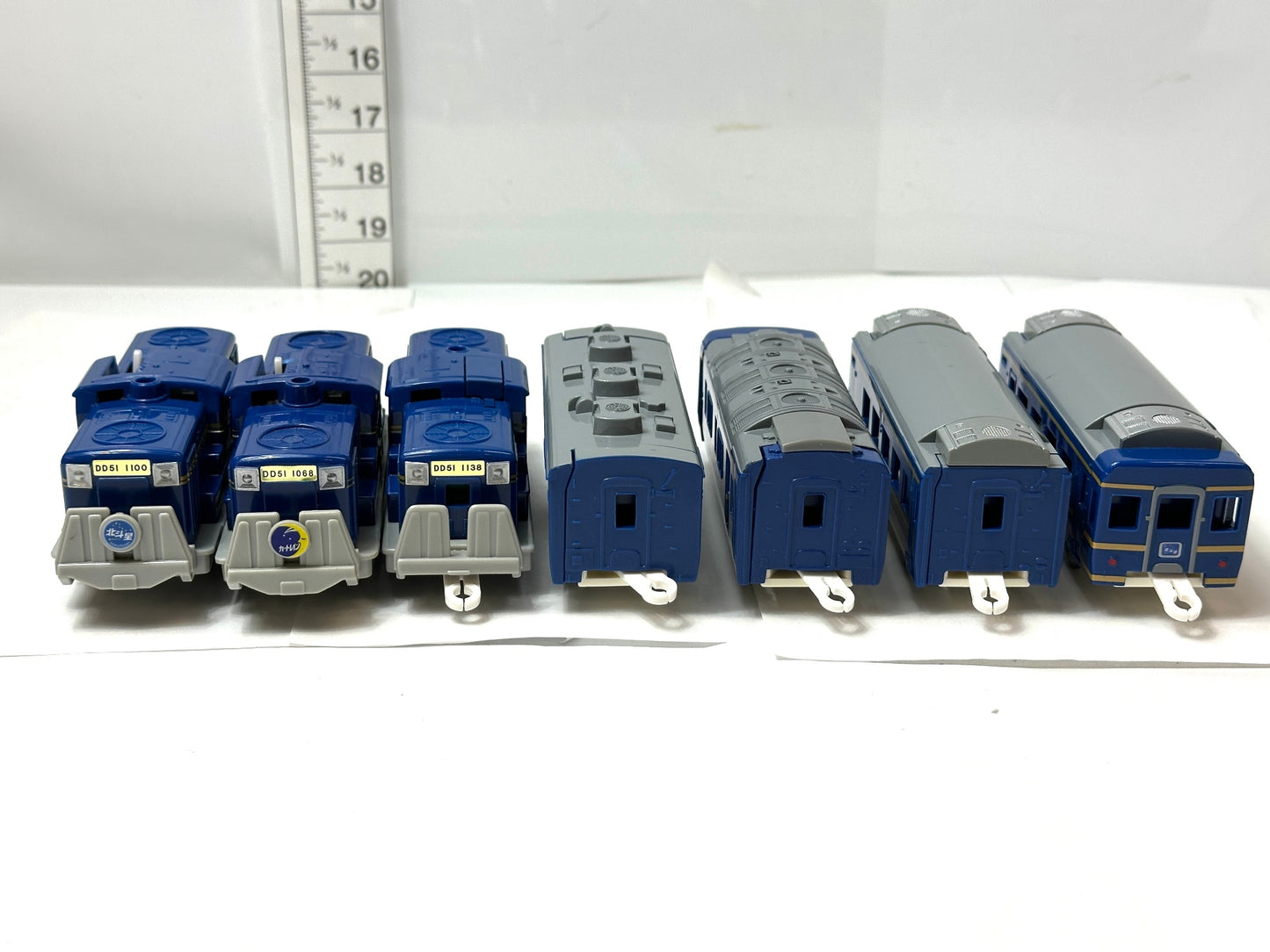 タカラトミー TAKARA TOMY プラレール 北斗星 DD51 1100/1068/1138 電気機関車 動力車 客車 ブルートレインセット 7両編成 まとめセット 9/26