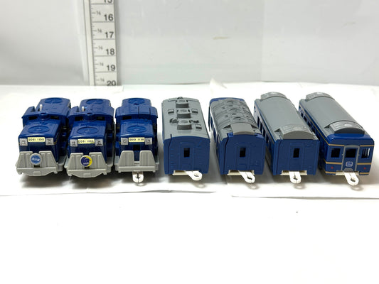 タカラトミー TAKARA TOMY プラレール 北斗星 DD51 1100/1068/1138 電気機関車 動力車 客車 ブルートレインセット 7両編成 まとめセット 9/26