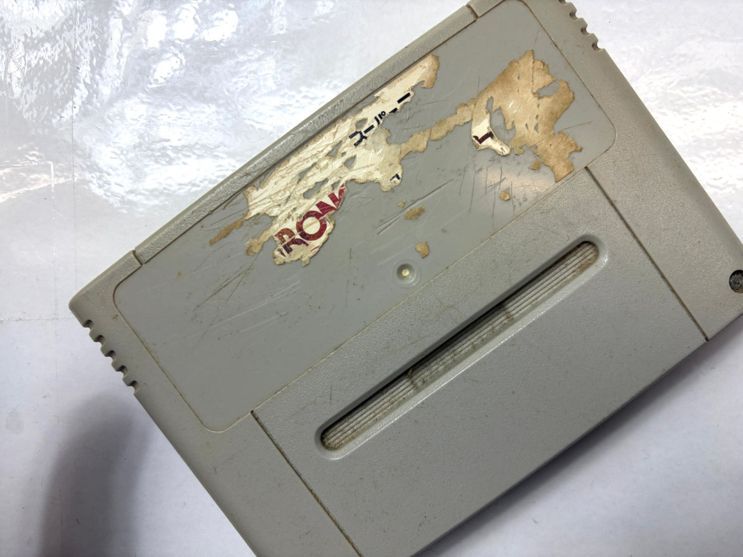 スーパーファミコン　クロノトリガー（ラベル剥がれ）　カセット