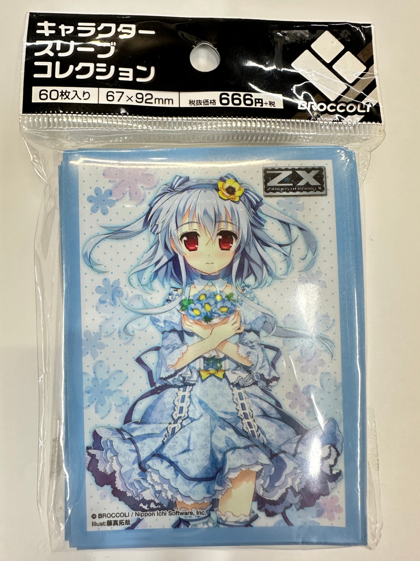 Z/X ゼクス スリーブ 各務原あづみ（花） 60枚入り ブロッコリー キャラクタースリーブ