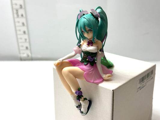 現状品 フリュー 初音ミク ぬーどるストッパーフィギュア Flower Fairy 朝顔 ピンクver. 1/9