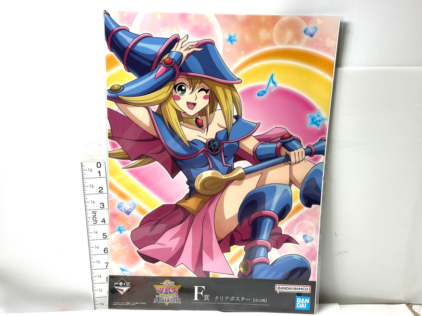 一番くじ 遊☆戯☆王シリーズ vol.4 三幻神顕現 F賞クリアポスター ブラック・マジシャン・ガール 2種 2/20