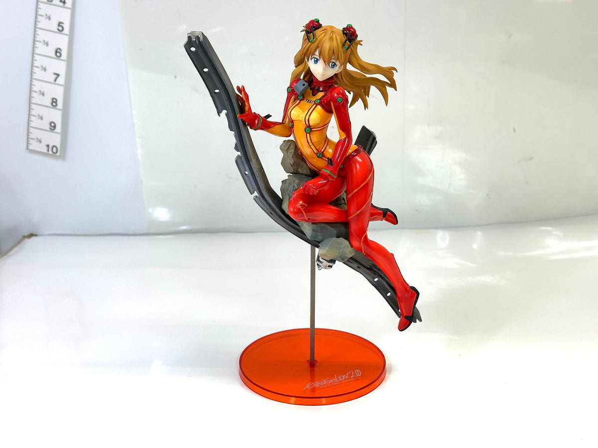 現状品 ALTER アルター PVC製塗装済み完成品 ヱヴァンゲリヲン新劇場版：破 式波・アスカ・ラングレー テスト用プラグスーツVer. 1/8スケールフィギュア 9/14