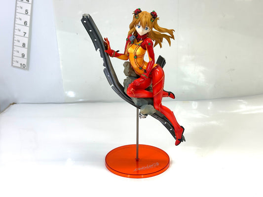 現状品 ALTER アルター PVC製塗装済み完成品 ヱヴァンゲリヲン新劇場版：破 式波・アスカ・ラングレー テスト用プラグスーツVer. 1/8スケールフィギュア 9/14