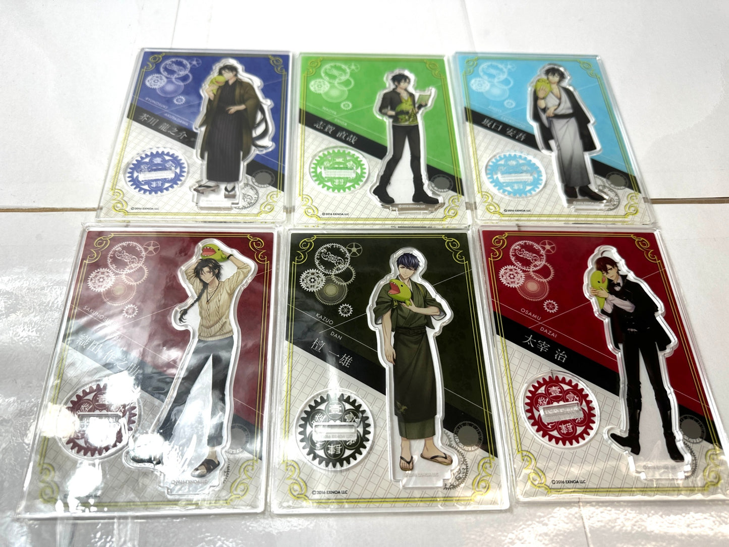 文豪とアルケミスト アニメジャパン2023アクリルスタンド アクスタ6個セット 織田作之助 芥川龍之介 志賀直哉 坂口安吾 太宰治 檀一雄 12/23