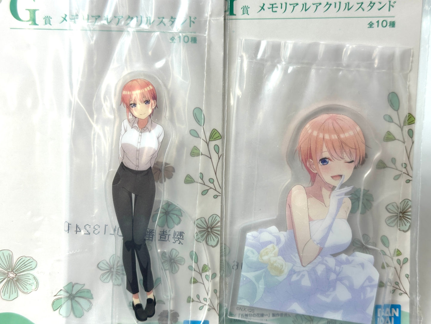 一番くじ 五等分の花嫁 五つ子ハネムーン‼ G賞 メモリアルアクリルスタンド 全10種コンプリートセット中野一花/二乃/三玖/四葉/五月 12/4