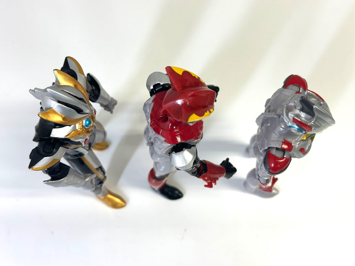 現状品 ウルトラアクションフィギュア 3体セット ウルトラマンR/B ウルトラマンロッソ フレイム ウルトラマンエックス 9/22