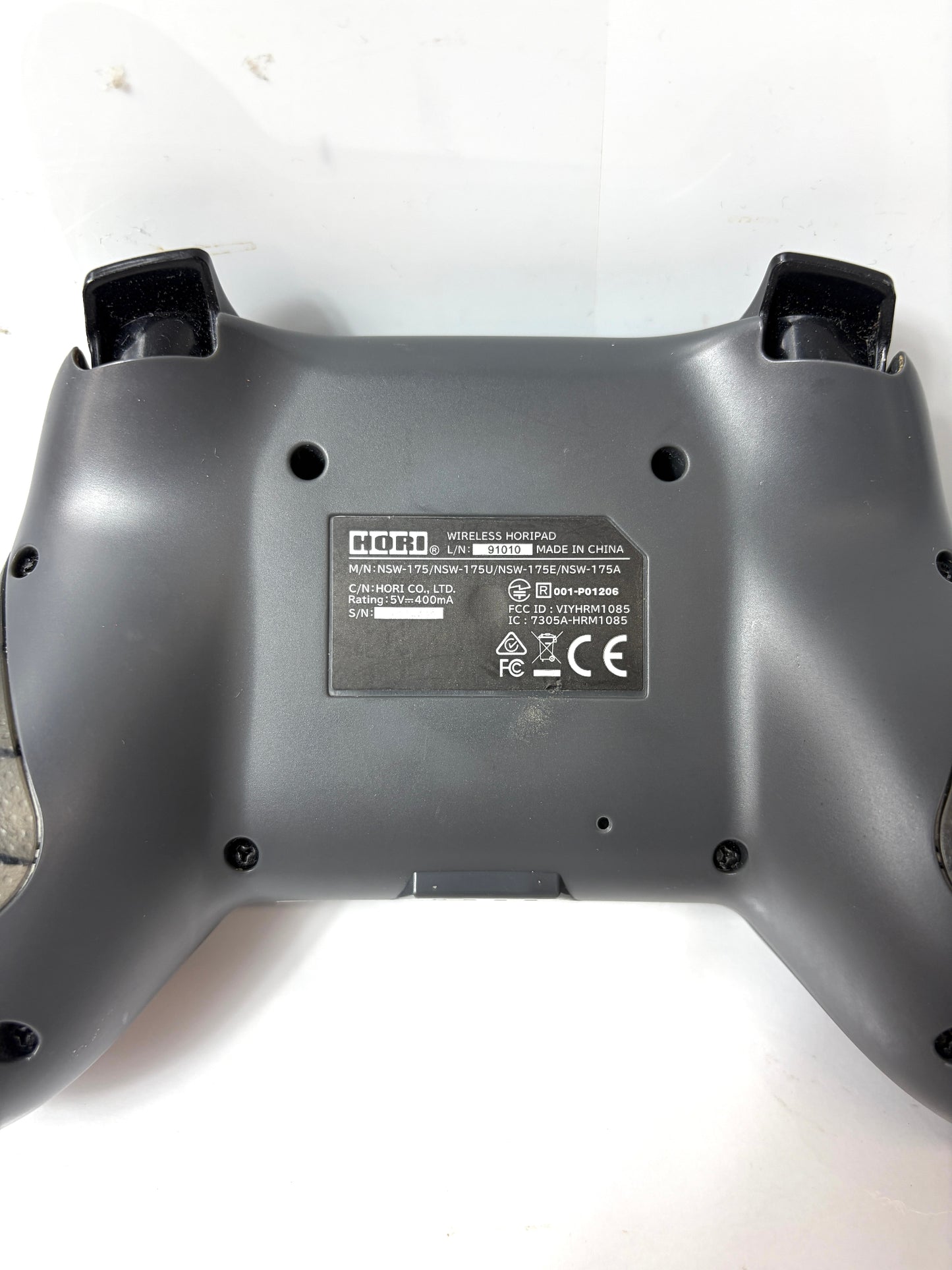 HORI 任天堂 Switch用 ワイヤレスホリパッド グレー ワイヤレスコントローラー (NSW-174)