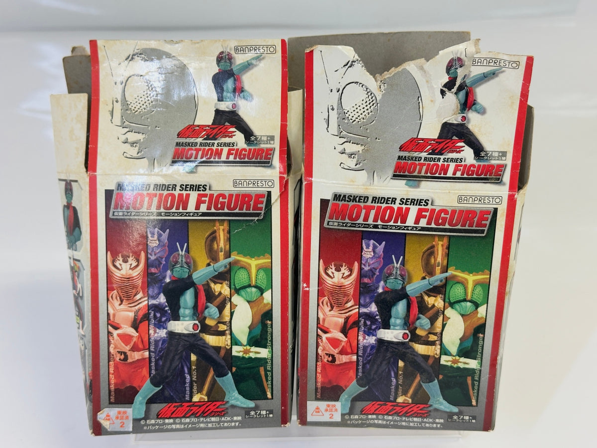 内装未開封品 バンプレスト 仮面ライダーシリーズ モーションフィギュア 2個セット 仮面ライダー響鬼紅  仮面ライダーストロンガー 10/9