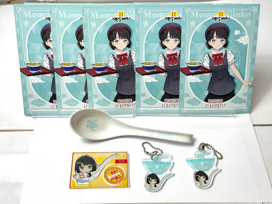 蓮ノ空女学院 スクールアイドルクラブ 8番らーめん コラボ 百生吟子 まとめセット アクリルスタンド アクスタ ポストカード アクリルキーチェーン レンゲ 12/11