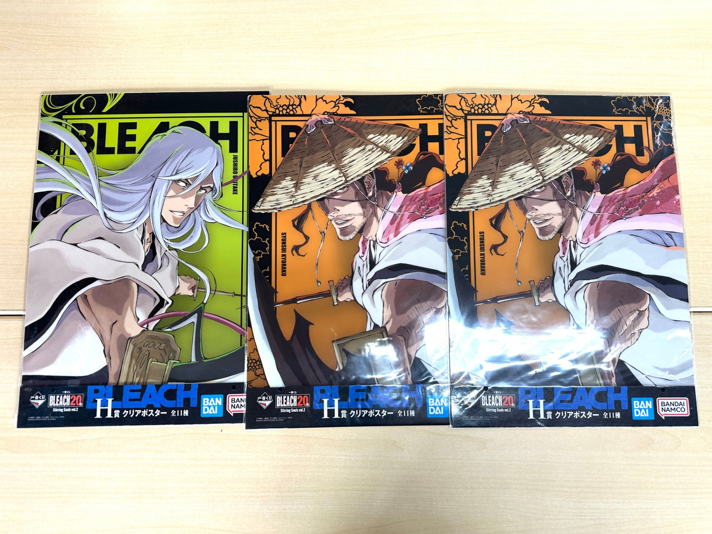 一番くじ BLEACH 20th H賞 クリアポスター 10種 28枚セット BANDAI 8/29