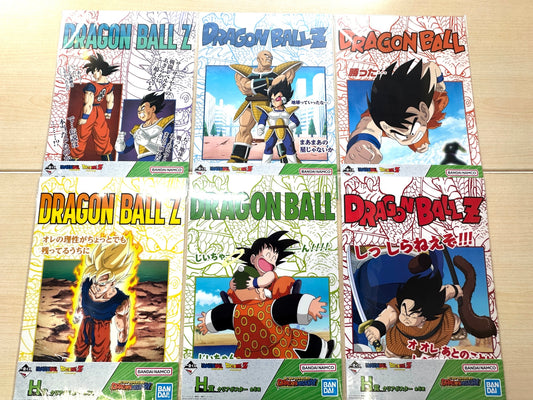 一番くじ ドラゴンボール DRAGON HISTORY H賞 クリアポスター 全6種コンプリートセット 2/20