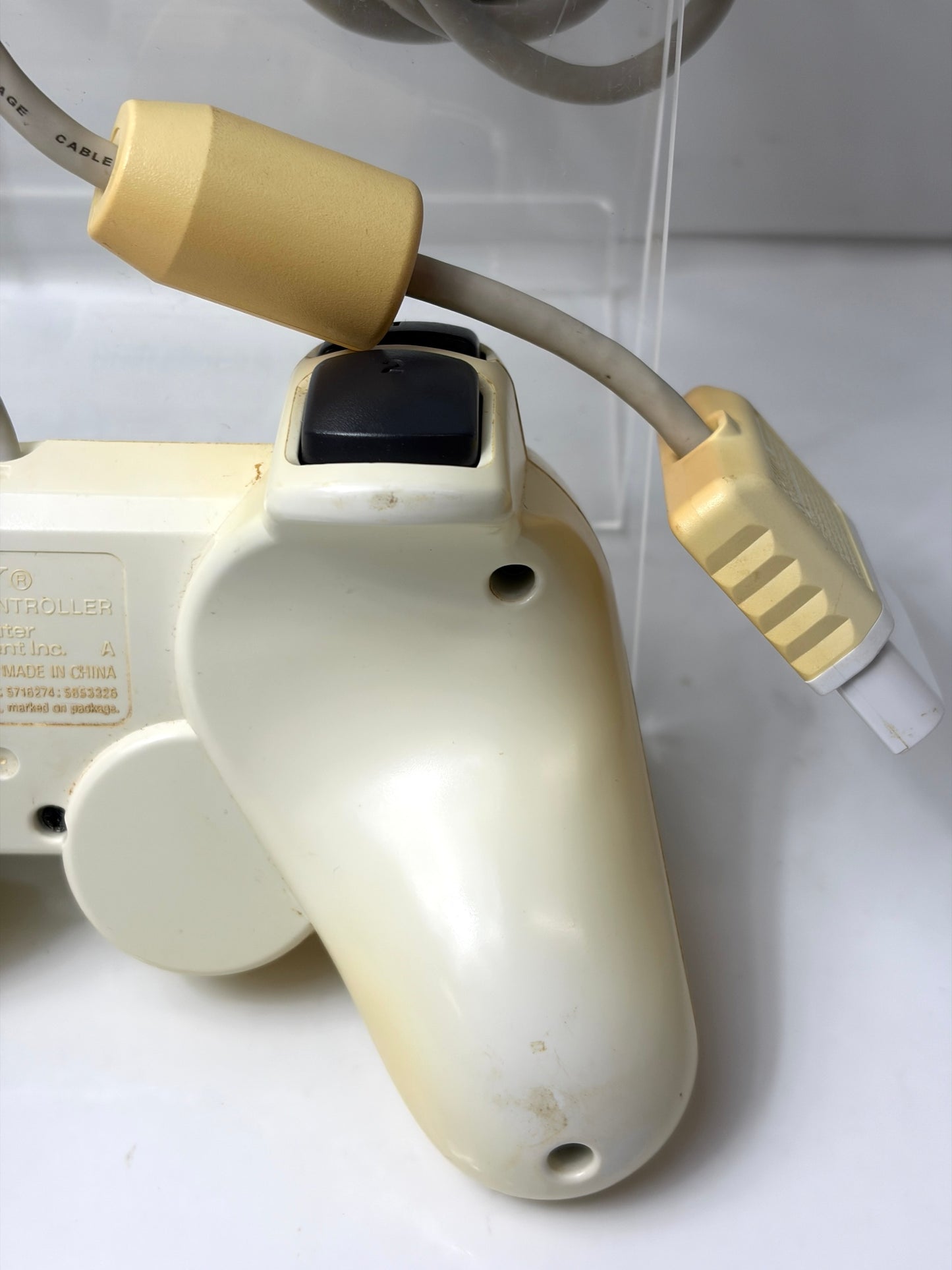 日焼け　SONY 純正 PS2 コントローラー デュアルショック2 セラミック・ホワイト DUALSHOCK2 SCPH-10010