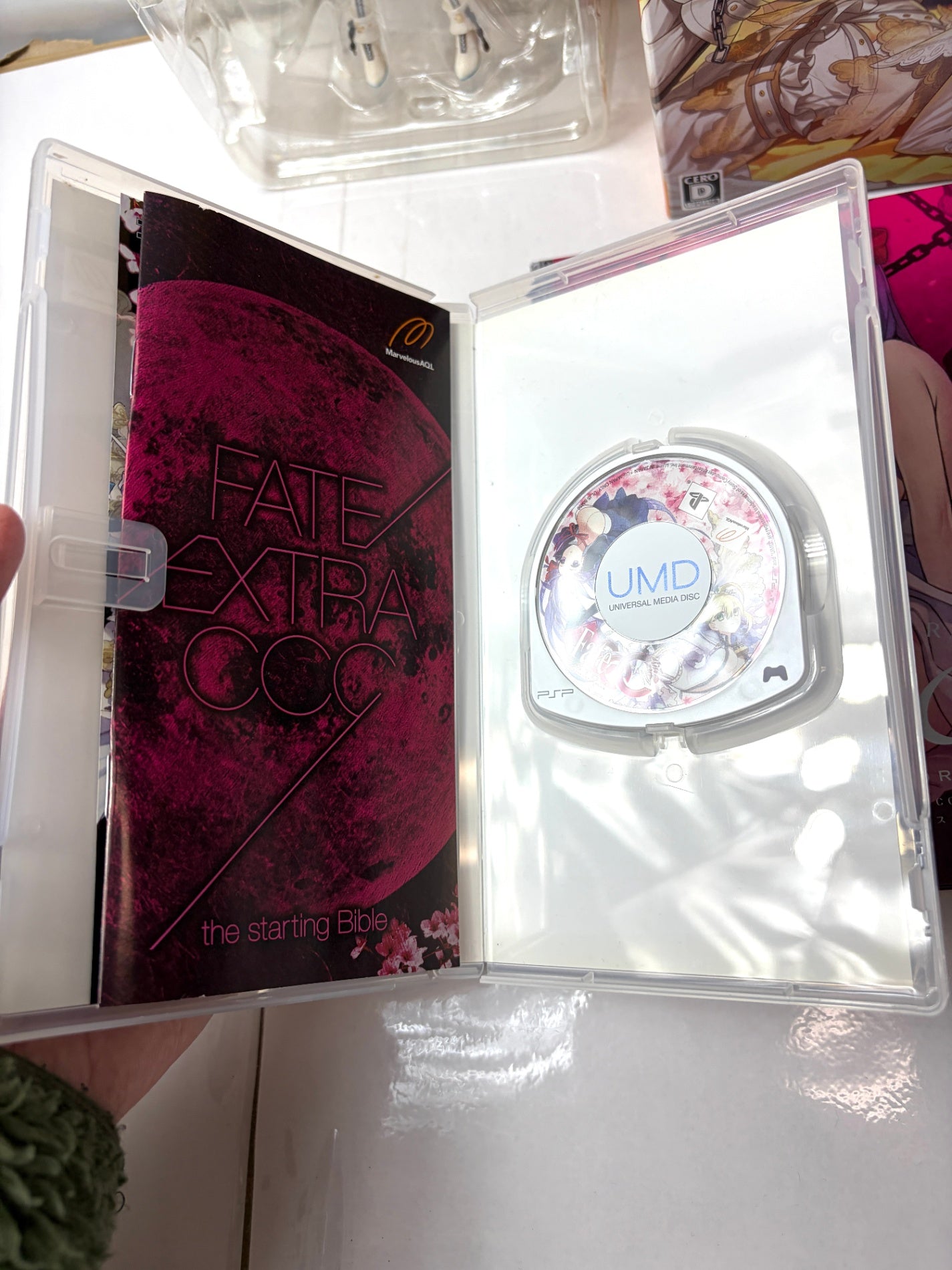 PSP Fate/EXTRA CCC Type-Moon Virgin White Box 【figma セイバー・ブライド同梱】 フェイト エクストラ 限定版