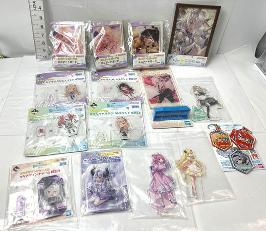 一番くじ hololive ホロライブ グッズ まとめセット ミニアートボード アクリルスタンド クリアツインチャーム フレームスタンド 9/5