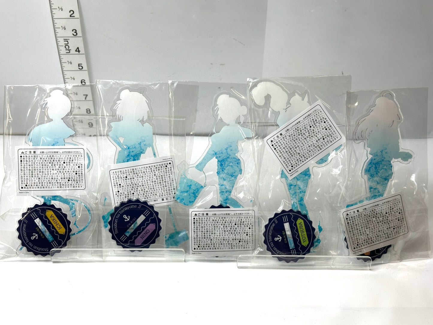 五等分の花嫁 アクリルスタンド アクスタ きゃらっとくじ スプラッシュサマー！ 全5種コンプリートセット 中野一花 二乃 三玖 四葉 五月 3/3