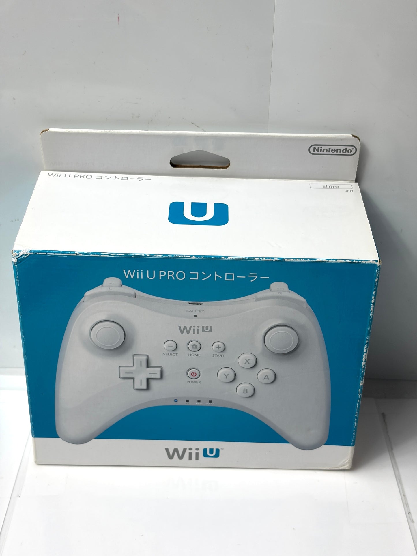 任天堂 Wii U PRO コントローラー ホワイト WUP-005 箱・取扱説明書付き 純正